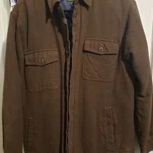 EUC Dark Seas lined flannel shirt